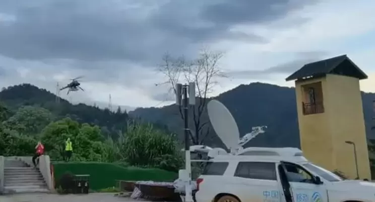Perbaikan komunikasi darurat untuk area bencana! Helikopter nirawak darurat sudah berada di Shaoguan.