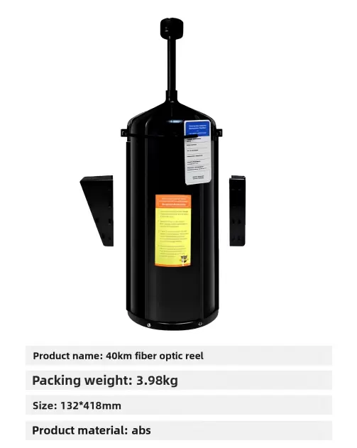Drone yang dilengkapi dengan gulungan serat optik untuk jangkauan 3km, 5km, 10km, 15km, 20km, 30km, 40km.