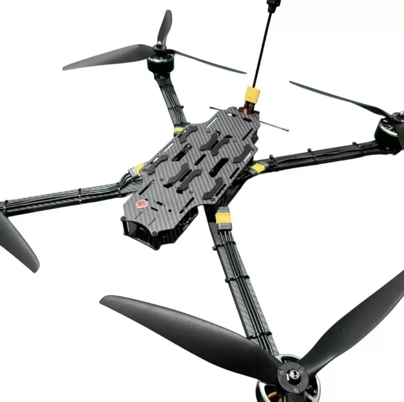 Drone FPV 15 inci dengan Panduan AI dan Transmisi Serat Optik