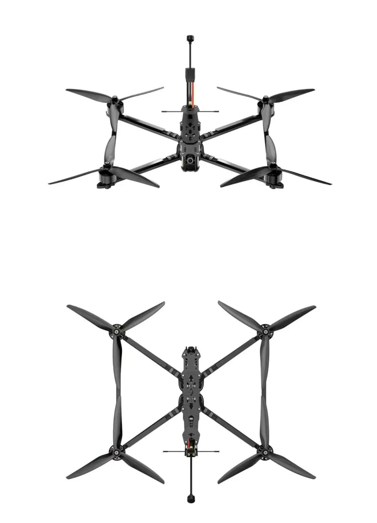 13B FPV Drone FPV 13 inci dengan Panduan AI dan Transmisi Serat Optik
