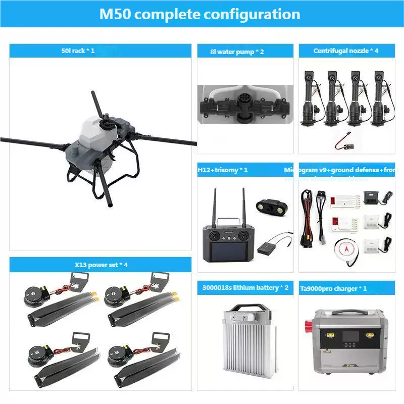 UAV Perlindungan Tanaman Pertanian M50